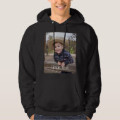 Addieren Sie Ihr eigenes Foto und Text Hoodie (Vorderseite)