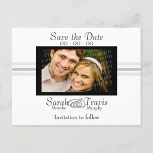 Addieren Sie Ihr eigenes Foto - Weiß Ankündigungspostkarte