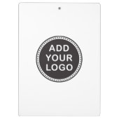 Addieren Sie Ihr eigenes Logo- und Textgeschäft Klemmbrett (Rückseite)