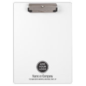 Addieren Sie Ihr eigenes Logo- und Textgeschäft Klemmbrett (Vorderseite)