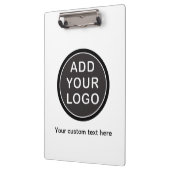 Addieren Sie Ihr eigenes Logogeschäft Klemmbrett (Links)