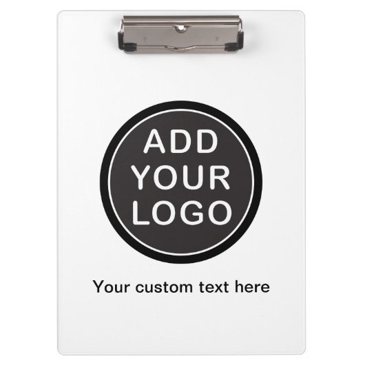 Addieren Sie Ihr eigenes Logogeschäft Klemmbrett (Vorderseite)