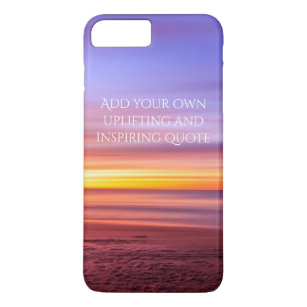 Addieren Sie Ihr eigenes Zitat, das Strand-Bild Case-Mate iPhone Hülle