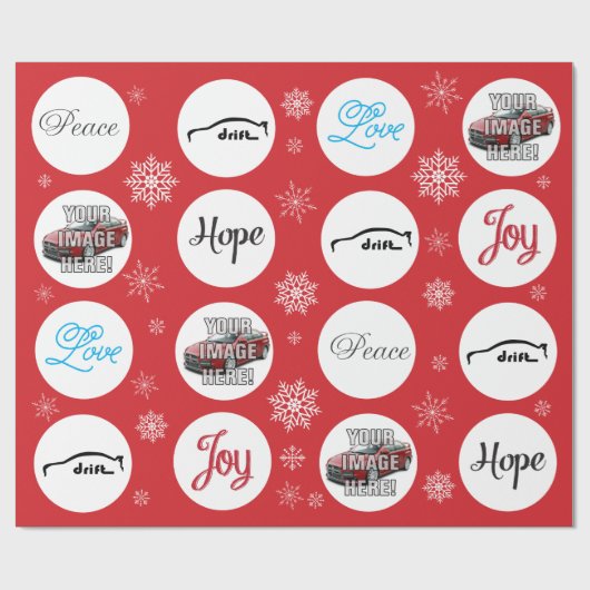 Addieren Sie Ihr Foto! Mitsubishi Evo X Geschenkpapier (Flach)