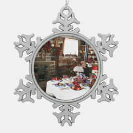 addieren Sie Ihr Fotos hbvm Schneeflocken Zinn-Ornament