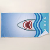 Addieren Sie Ihr großes weißer Strandtuch (Vorderseite)