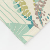 Addieren Sie Ihr modernes Blumenmuster des Fleecedecke (Ecke)