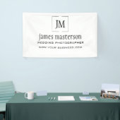 Addieren Sie Ihr Monogramm-Minimalistisches Banner (Messeveranstaltung)