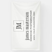 Addieren Sie Ihr Monogramm-Minimalistisches Banner (Vertikal)