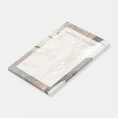 Addieren Sie Ihr Namens| addieren Ihr goldenes Post-it Klebezettel (angewinkelt)