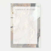 Addieren Sie Ihr Namens| addieren Ihr goldenes Post-it Klebezettel (Vorderseite)