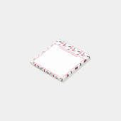 Addieren Sie Ihr Namens| Aquarell-Nagellack-Muster Post-it Klebezettel (angewinkelt)