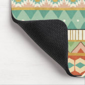 Addieren Sie Ihr Namens| Aquarell-Stammes- Muster Mousepad (Ecke)