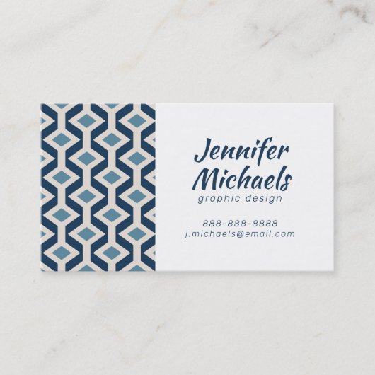 Addieren Sie Ihr Namens| Atomära inspiriertes Visitenkarte (Vorderseite)