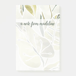 Addieren Sie Ihr Namens  Batik-Blätter Post-it Klebezettel