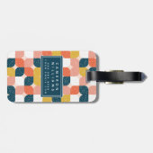 Addieren Sie Ihr Namens| Bauhaus-Retro Gepäckanhänger (Rückseite horizontal)