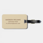 Addieren Sie Ihr Namens| blaues Van | Florent Gepäckanhänger (Rückseite horizontal)