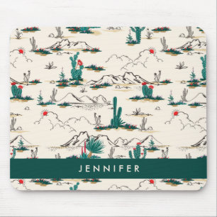 Addieren Sie Ihr Namens blühendes Mousepad