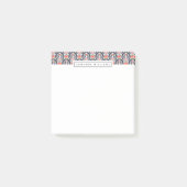 Addieren Sie Ihr Namens| Blumendie Post-it Klebezettel (Vorderseite)