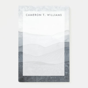 Addieren Sie Ihr Namens  brausendes graues Tal Post-it Klebezettel