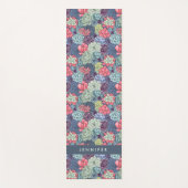 Addieren Sie Ihr Namens| buntes saftiges Muster Yogamatte (Vorderseite)