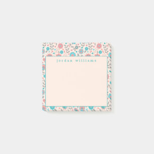 Addieren Sie Ihr Namens , das aquamarin sind u. Post-it Klebezettel