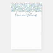 Addieren Sie Ihr Namens| dekoratives gestreiftes Post-it Klebezettel (Vorderseite)