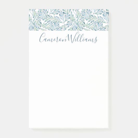 Addieren Sie Ihr Namens| dekoratives gestreiftes Post-it Klebezettel (Vorderseite)