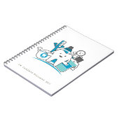 Addieren Sie Ihr Namens| die saubere Zahn-Gruppe Notizblock (Linke Seite)