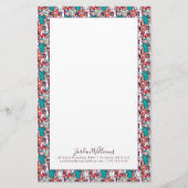 Addieren Sie Ihr Namens| Doktor-u. Chirurg-Muster Briefpapier (Vorderseite)