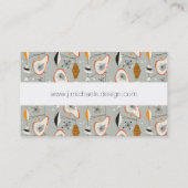 Addieren Sie Ihr Namens| geometrisches aquamarines Visitenkarte (Rückseite)