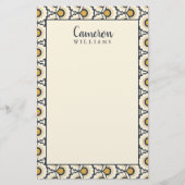 Addieren Sie Ihr Namens| geometrisches Briefpapier (Vorderseite)