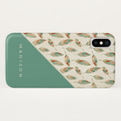 Addieren Sie Ihr Namens| geometrisches Case-Mate iPhone Hülle (Rückseite (Horizontal))