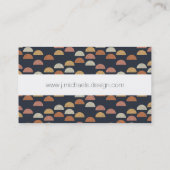 Addieren Sie Ihr Namens| geometrisches halb Visitenkarte (Rückseite)