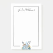 Addieren Sie Ihr Namens| geometrisches Post-it Klebezettel (Vorderseite)