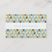 Addieren Sie Ihr Namens| geometrisches Visitenkarte (Rückseite)