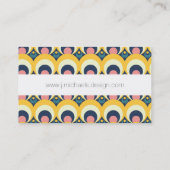 Addieren Sie Ihr Namens| geometrisches Visitenkarte (Rückseite)