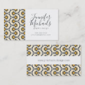 Addieren Sie Ihr Namens| geometrisches Visitenkarte (Vorne/Hinten)