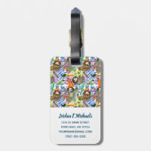 Addieren Sie Ihr Namens| Gepäckanhänger (Rückseite vertikal)