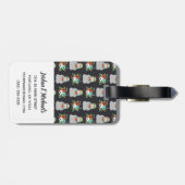 Addieren Sie Ihr Namens| Gepäckanhänger (Rückseite horizontal)