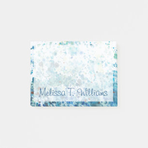 Addieren Sie Ihr Namens  gesprenkeltes Meer I Post-it Klebezettel