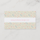 Addieren Sie Ihr Namens| glückliches Visitenkarte (Rückseite)