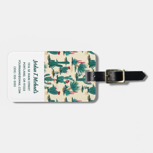 Addieren Sie Ihr Namens| grünes u. rotes Gepäckanhänger (Vorderseite horizontal)