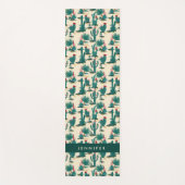 Addieren Sie Ihr Namens| grünes u. rotes Yogamatte (Vorderseite)