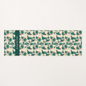 Addieren Sie Ihr Namens| grünes u. rotes Yogamatte (Vorderseite (Horizontal))