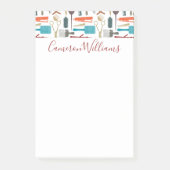 Addieren Sie Ihr Namens| Haarpflege-Muster Post-it Klebezettel (Vorderseite)