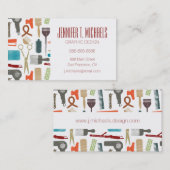 Addieren Sie Ihr Namens| Haarpflege-Muster Visitenkarte (Vorne/Hinten)