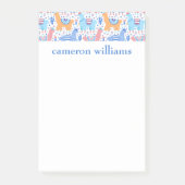 Addieren Sie Ihr Namens| helles buntes Post-it Klebezettel (Vorderseite)