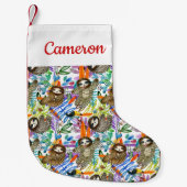 Addieren Sie Ihr Namens| Kleiner Weihnachtsstrumpf (Vorderseite)