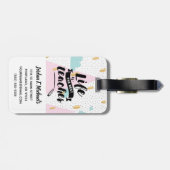 Addieren Sie Ihr Namens| Leben ist der beste Gepäckanhänger (Rückseite horizontal)